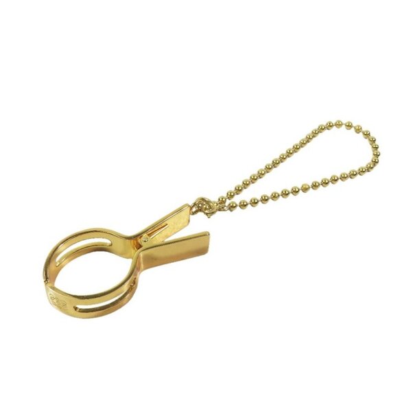 Loewe Anagram Globe Holder Bag Charm Clip Key Logo Vintage